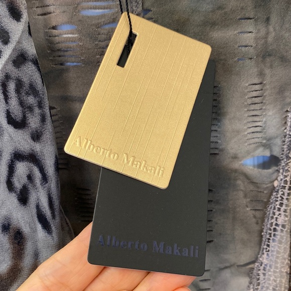 Alberto Makali Open Long Asymmetrical Vest NWT - Picture 10 of 16